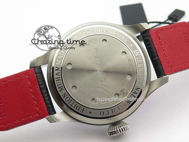 MIROTIME 0509 RelaxedFit Big Pilot Real PR IW500435 “Muhammad Ali” ZF Best Edition On Black Leather Strap A 7295